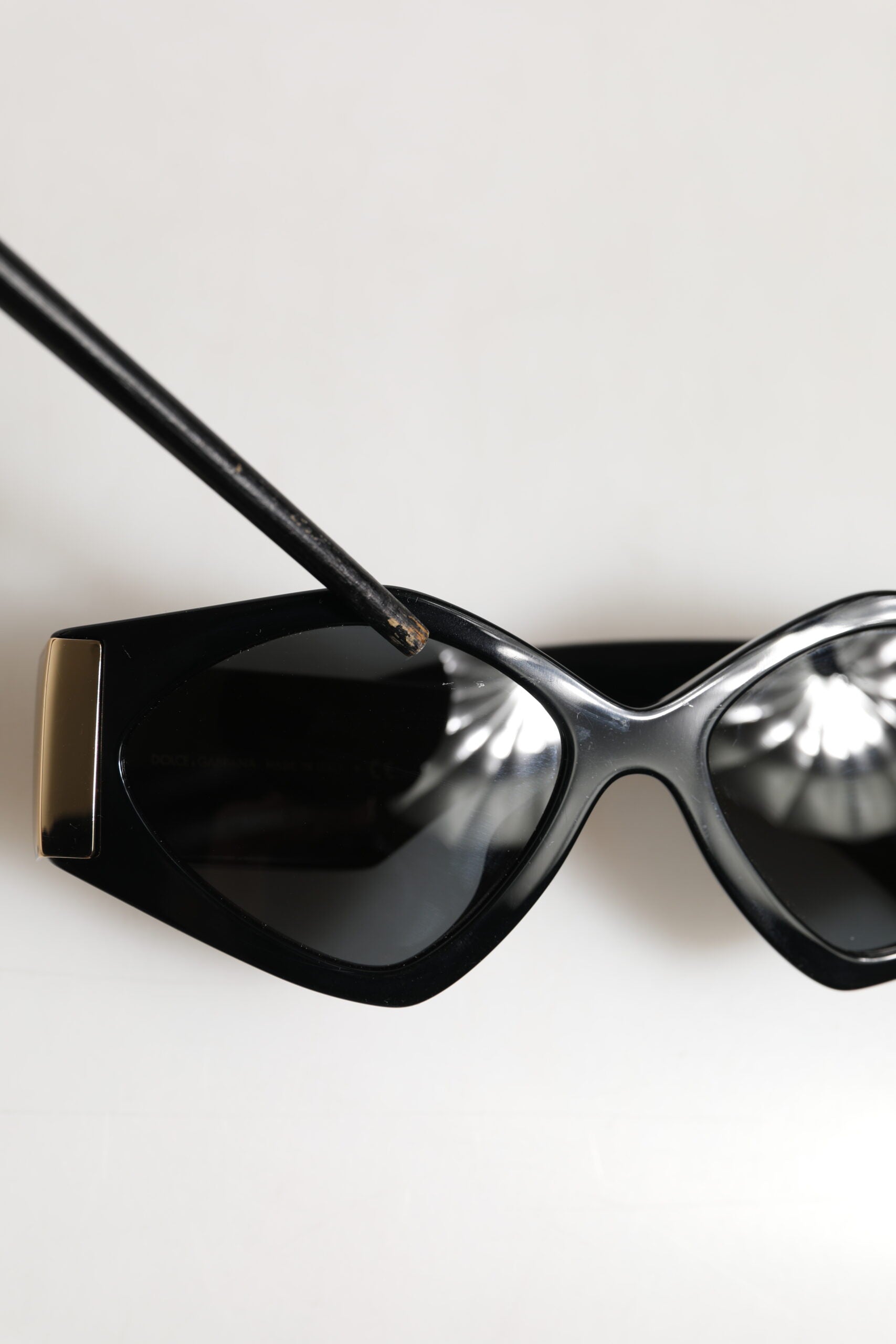 Dolce & Gabbana DG4396 Gray Gradient Black Irregular Frame Sunglasses | Regal Royce
