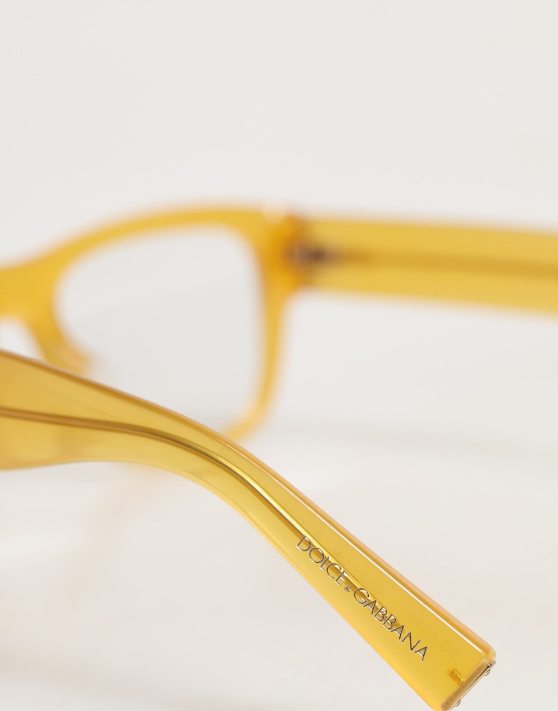 Dolce & Gabbana DG4338F Yellow Acetate Eccentric Sartorial Sunglasses