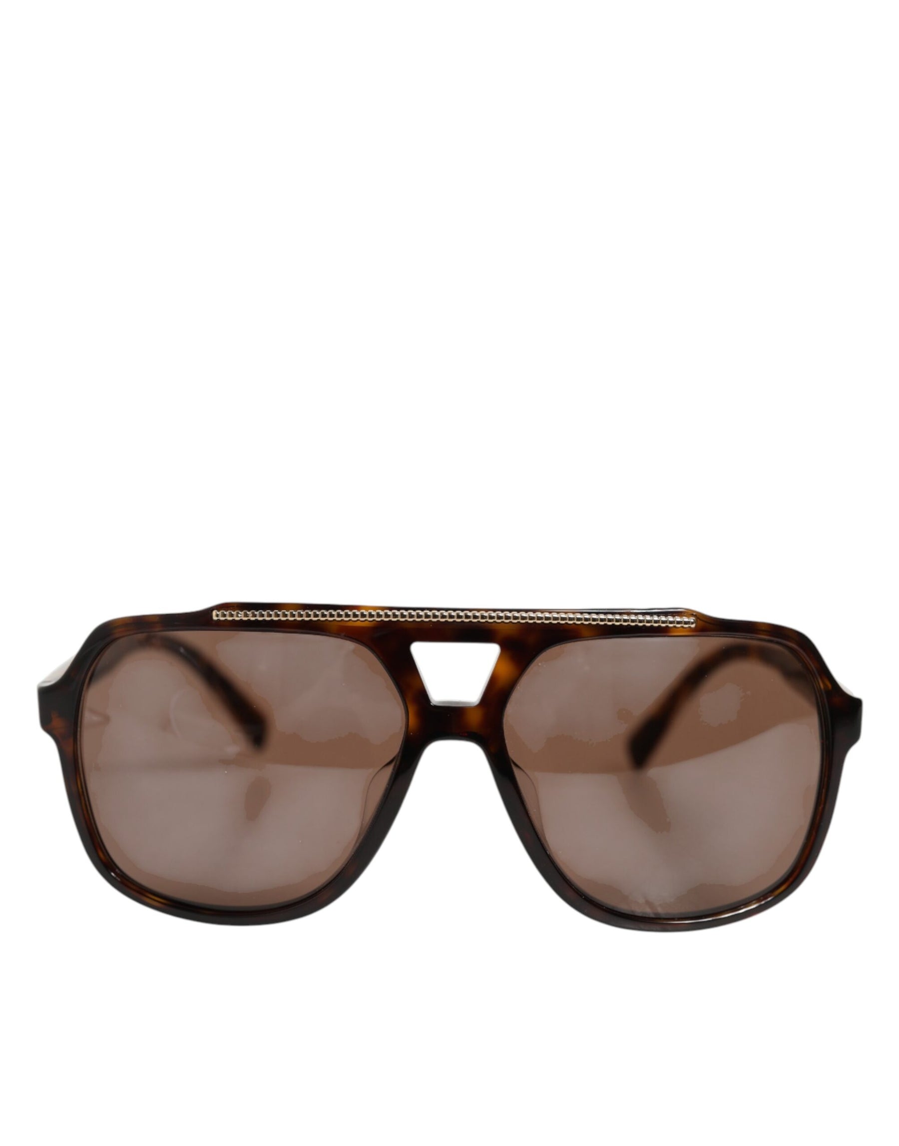 Dolce & Gabbana Dark Brown Tortoise Shell Pilot Frame Sunglasses | Regal Royce