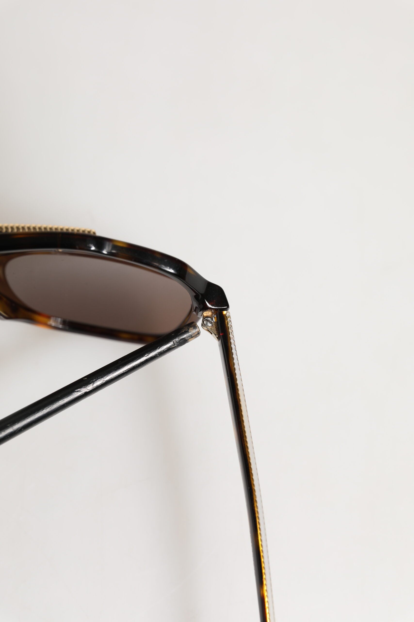 Dolce & Gabbana Dark Brown Tortoise Shell Pilot Frame Sunglasses