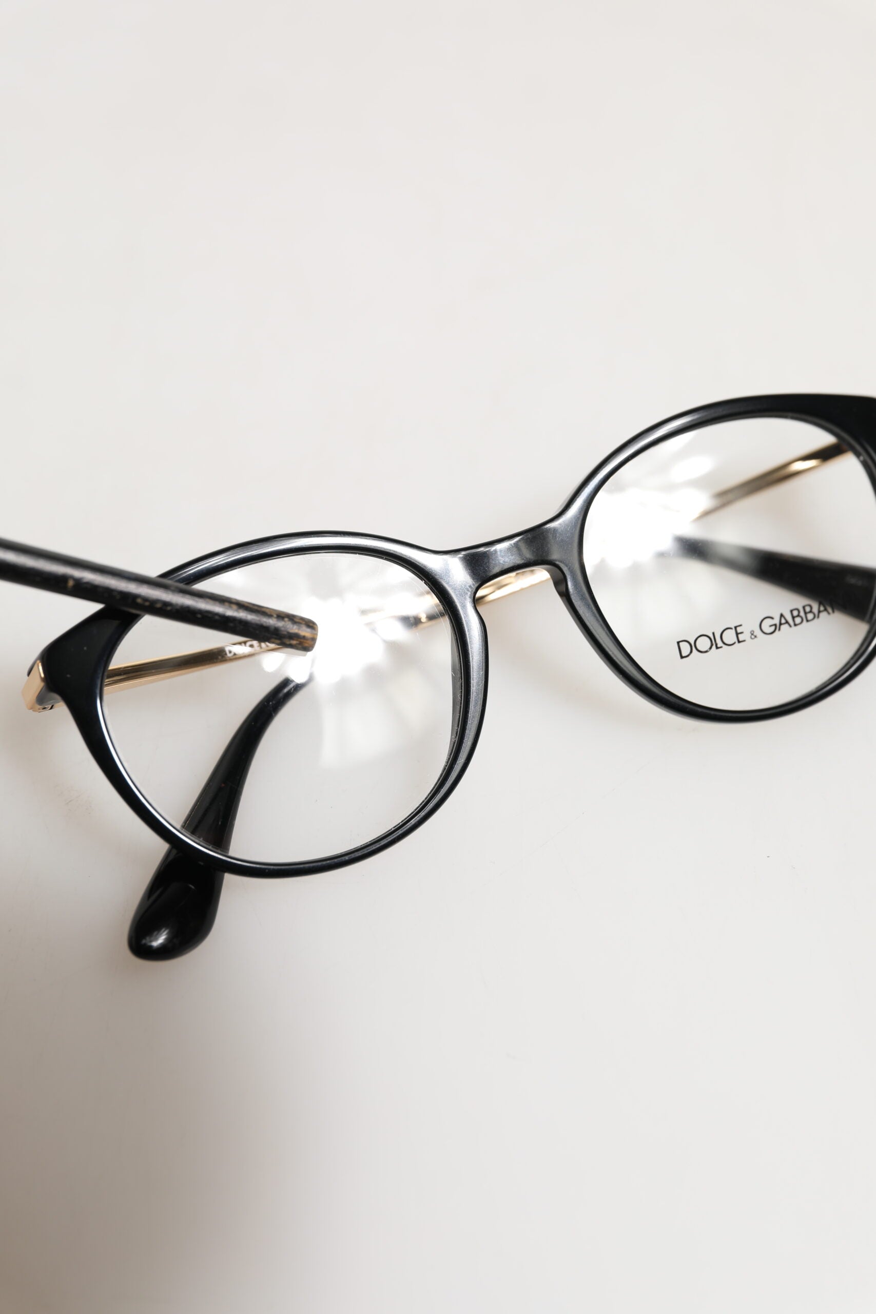 Dolce & Gabbana DG3242 Black Acetate Cat Eye Frame Eyeglass Reading Glass | Regal Royce