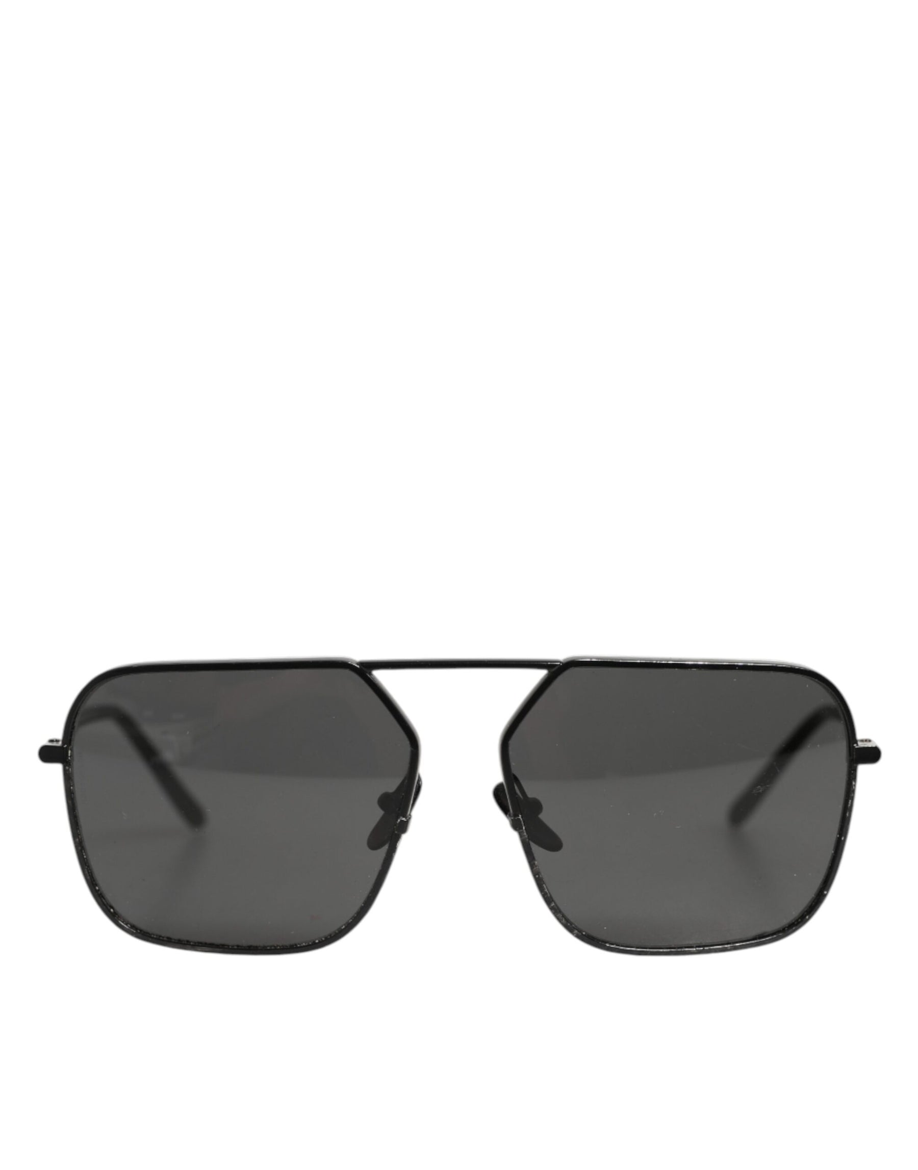 Dolce & Gabbana Black Metal Frame Square Lenses Shades Eyewear Sunglasses | Regal Royce