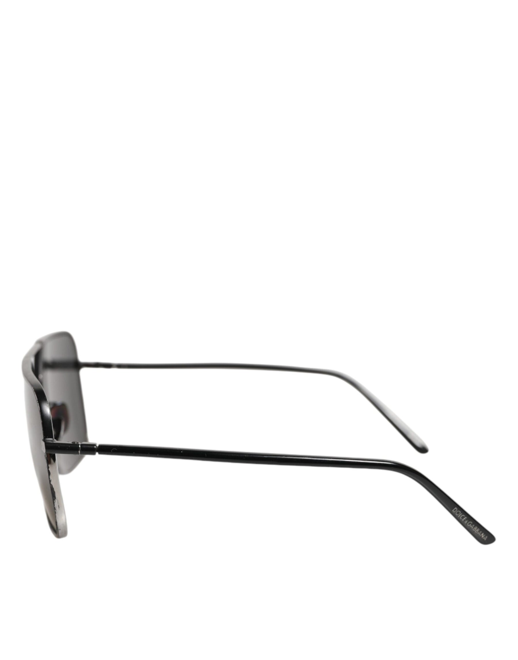 Dolce & Gabbana Black Metal Frame Square Lenses Shades Eyewear Sunglasses | Regal Royce