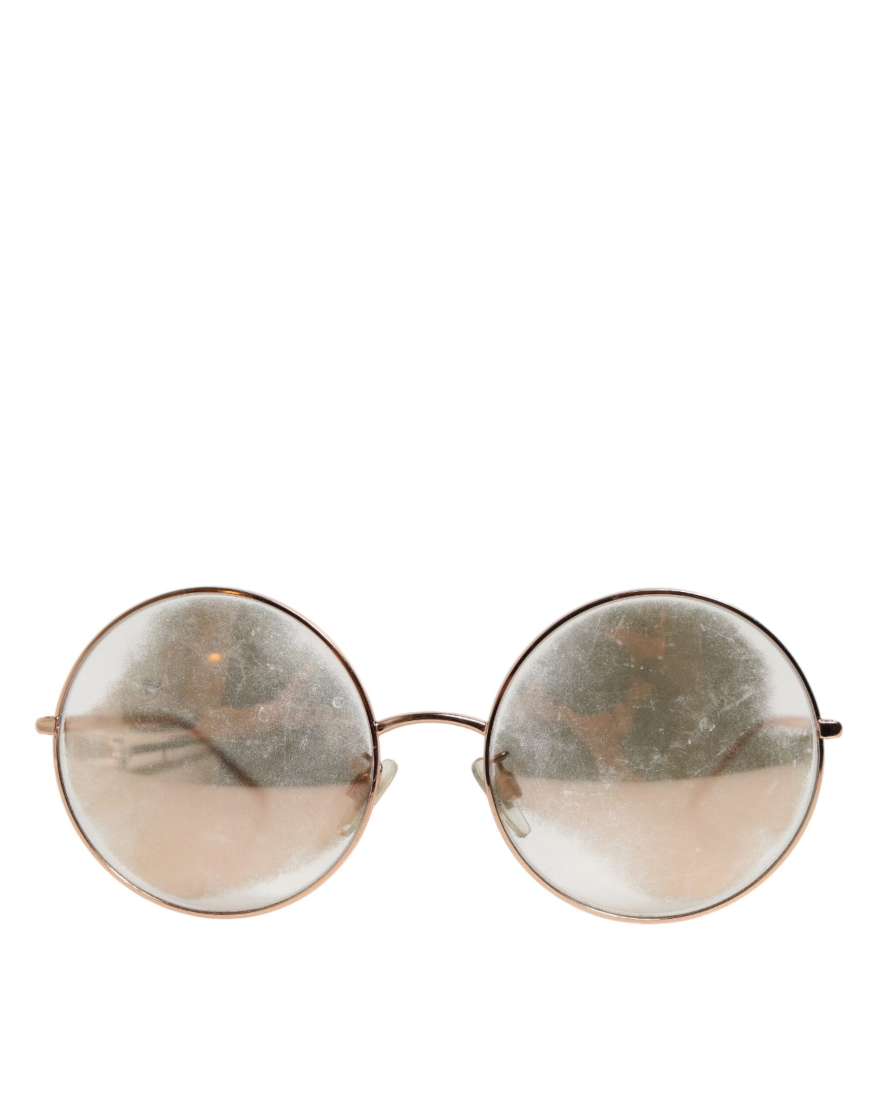 Dolce & Gabbana Rose Gold Plated Round Lenses Shades Eyewear Sunglasses | Regal Royce
