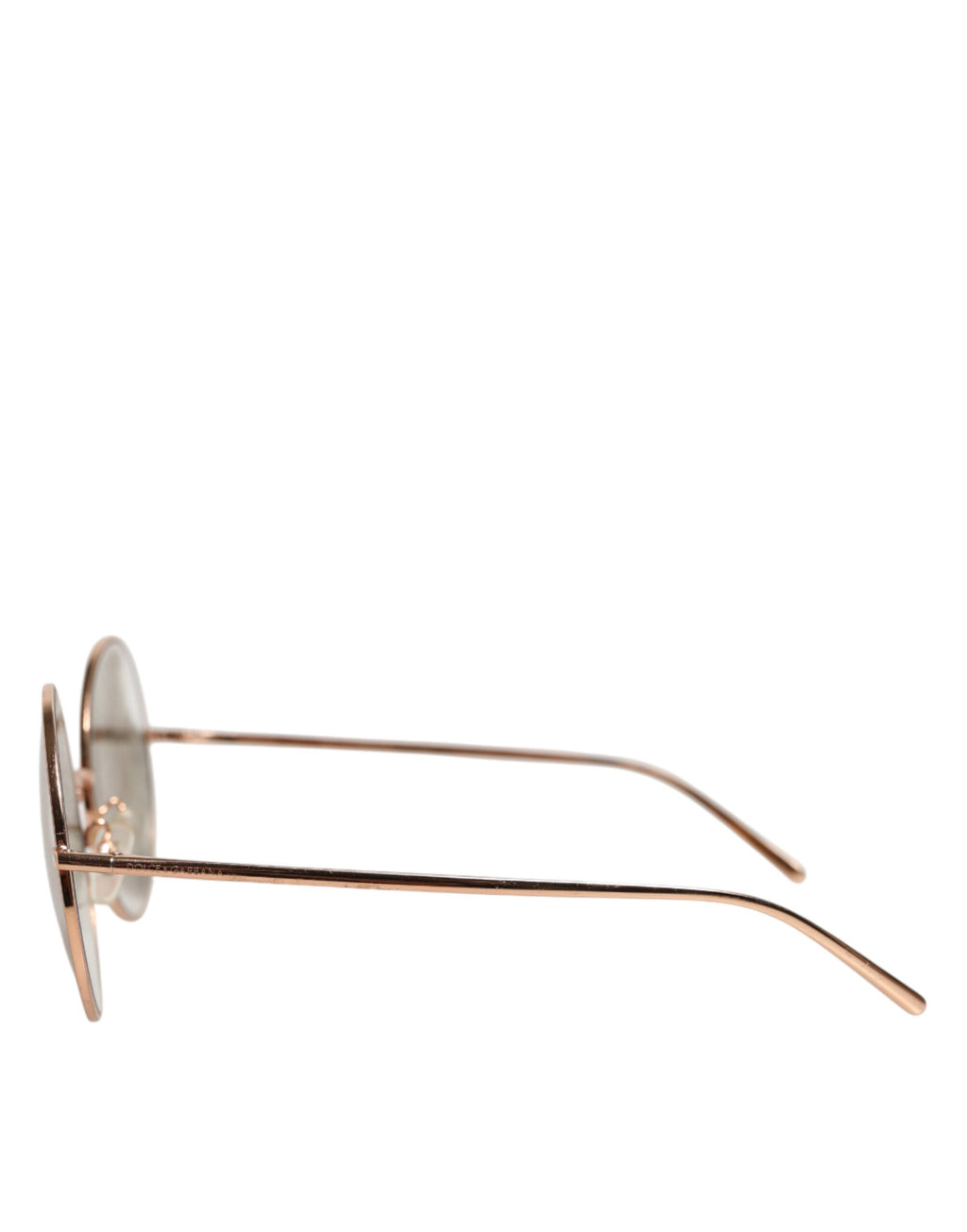 Dolce & Gabbana Rose Gold Plated Round Lenses Shades Eyewear Sunglasses