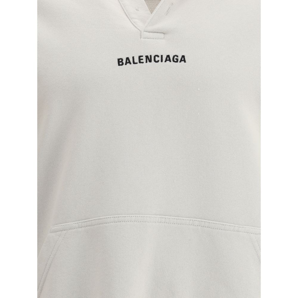 Balenciaga White Cotton Sweatshirt | Regal Royce