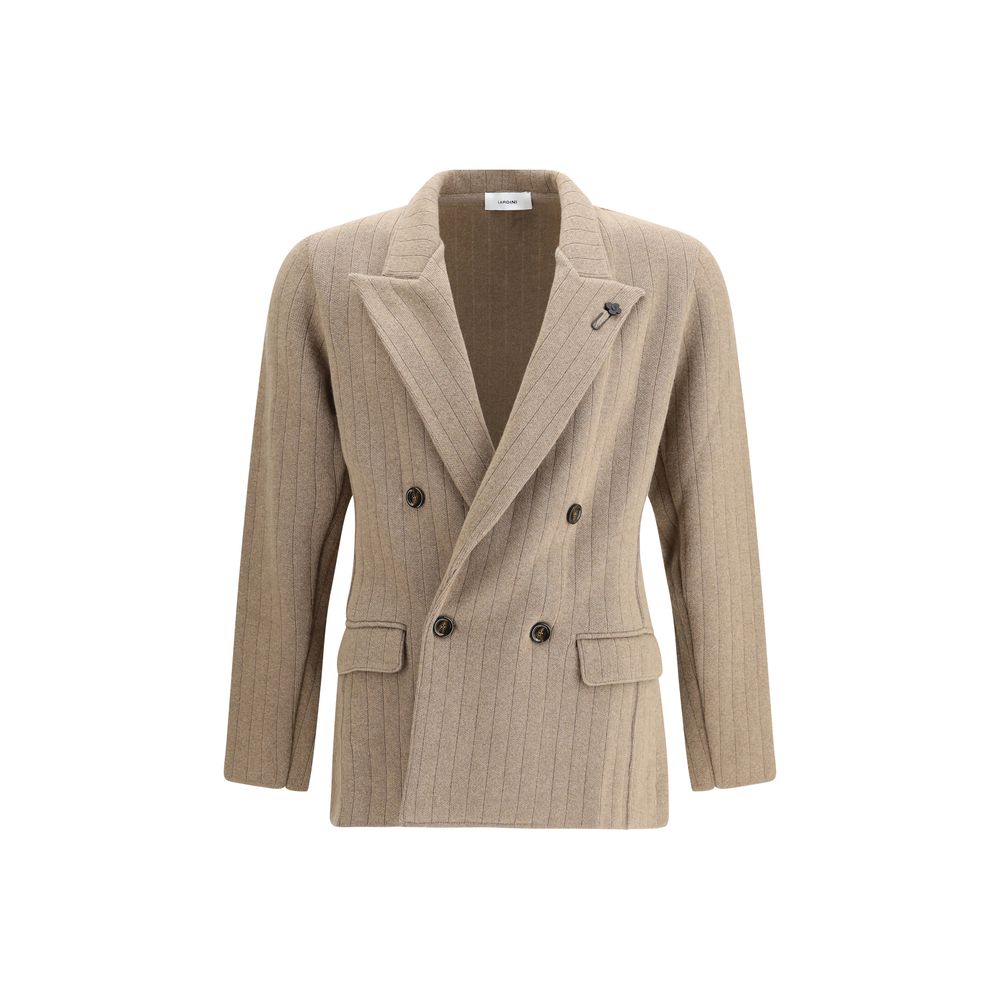 Lardini Brown Fleece Wool Jackets And Coat | Regal Royce