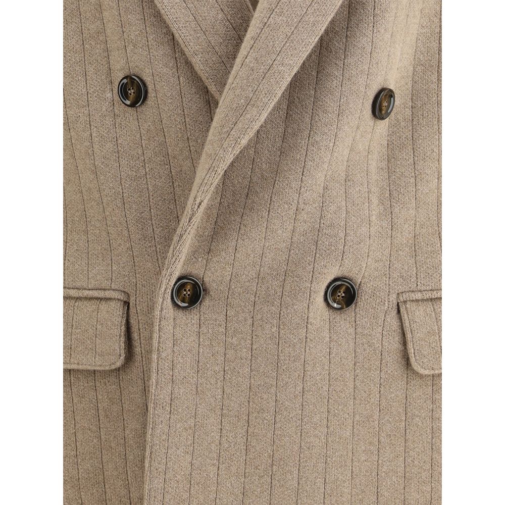 Lardini Brown Fleece Wool Jackets And Coat | Regal Royce