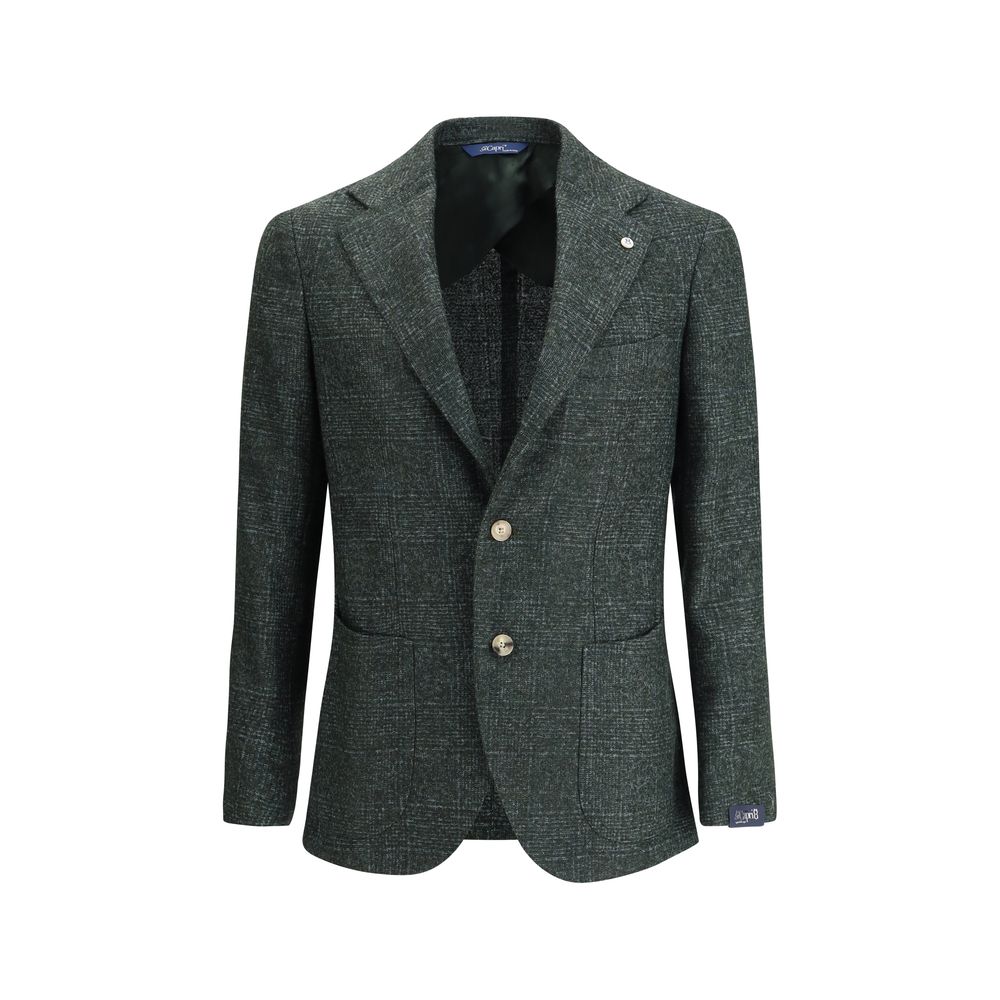 Gi Capri Green Fleece Wool Blazer