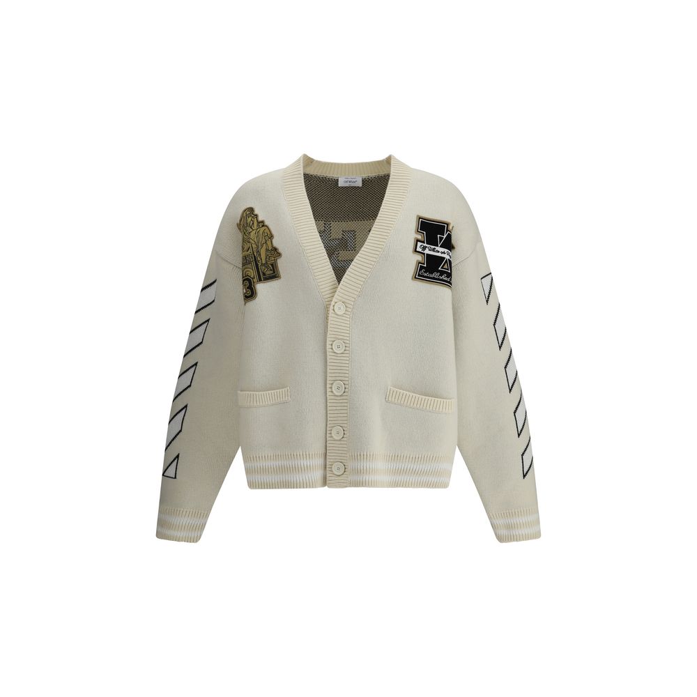 Off-White Cream Cotton Cardigan | Regal Royce