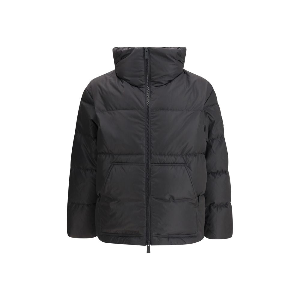 Premiata Black Polyamide Full-Length Jacket | Regal Royce