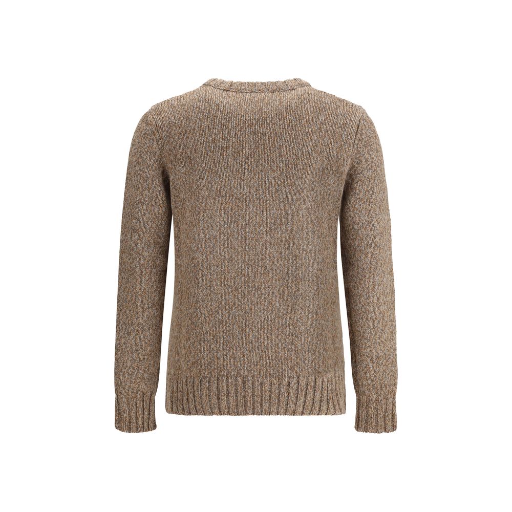 Aragona Cashmere Brown Merino Wool Sweatshirt | Regal Royce
