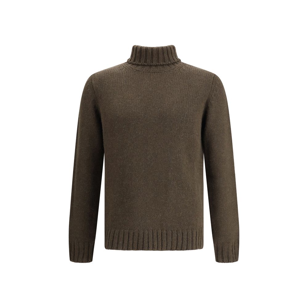 Aragona Cashmere Green Alpaca Vicugna Pacos Turtleneck
