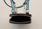 Dolce & Gabbana Blue Leather Cross Body Neck Strap Card Slot Phone Pocket | Regal Royce