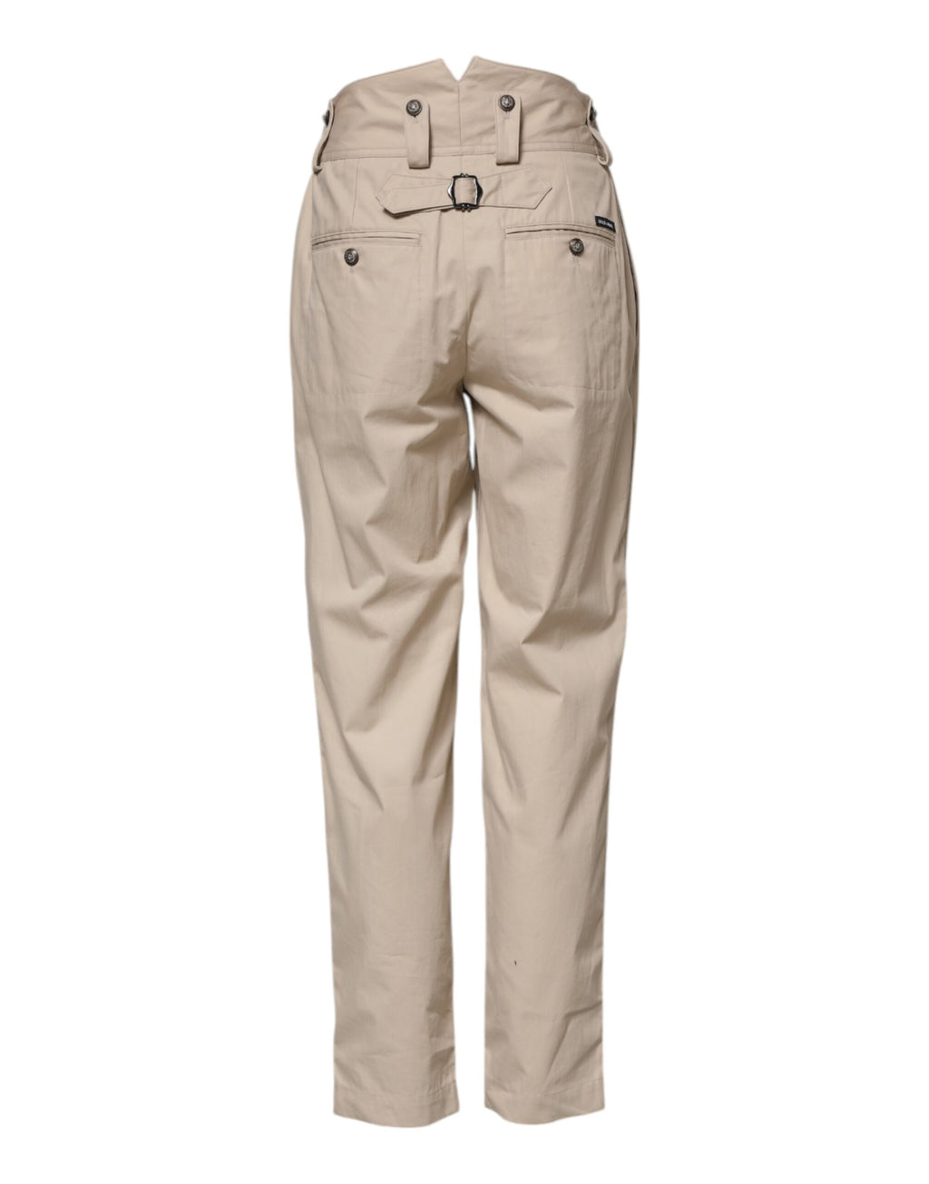 Dolce & Gabbana Beige Cotton Tapered Cargo Men Trouser Pants