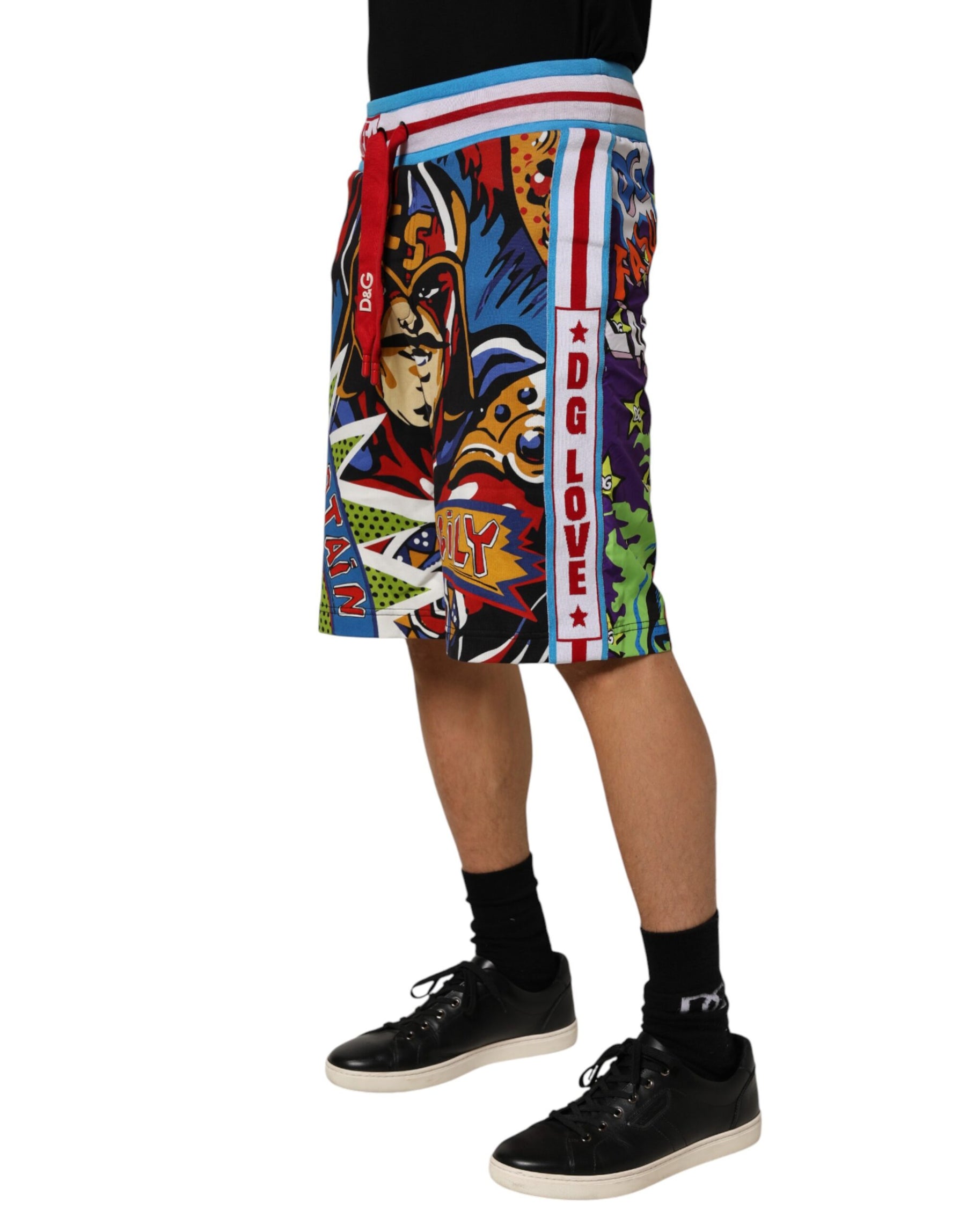 Dolce & Gabbana Multicolor Captain Sicily Men Bermuda Shorts | Regal Royce