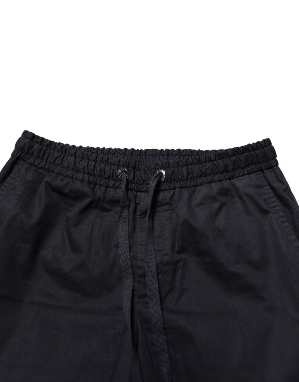 Dolce & Gabbana Black Mid Waist Drawstring Men Jogger Pants