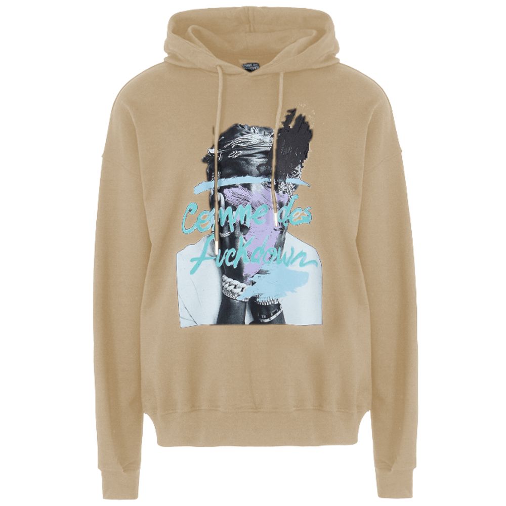 Comme Des Fuckdown Beige Cotton Sweatshirt