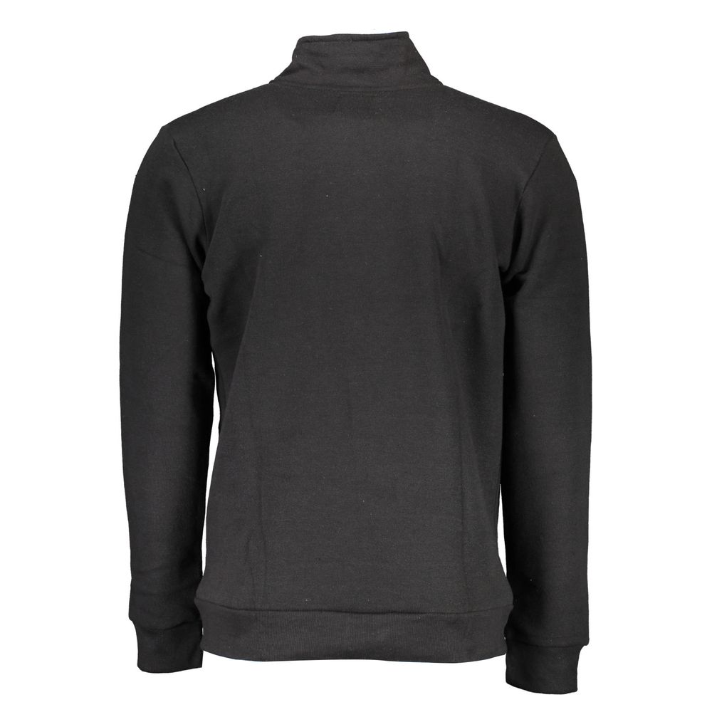 Gianmarco Venturi Black Polyester Men's Sweatshirt | Regal Royce