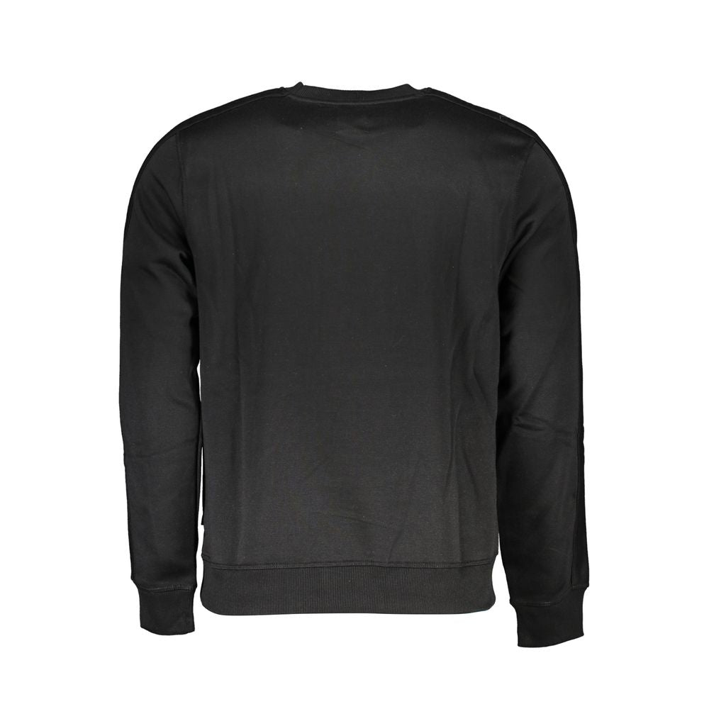 Gianmarco Venturi Black Polyester Men Sweatshirt | Regal Royce