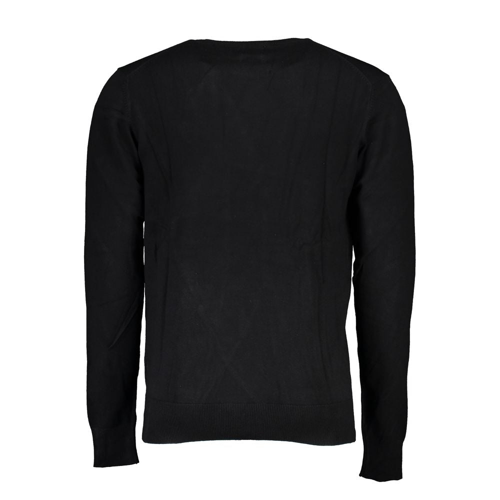 Gianmarco Venturi Black Viscose Men's Sweater | Regal Royce