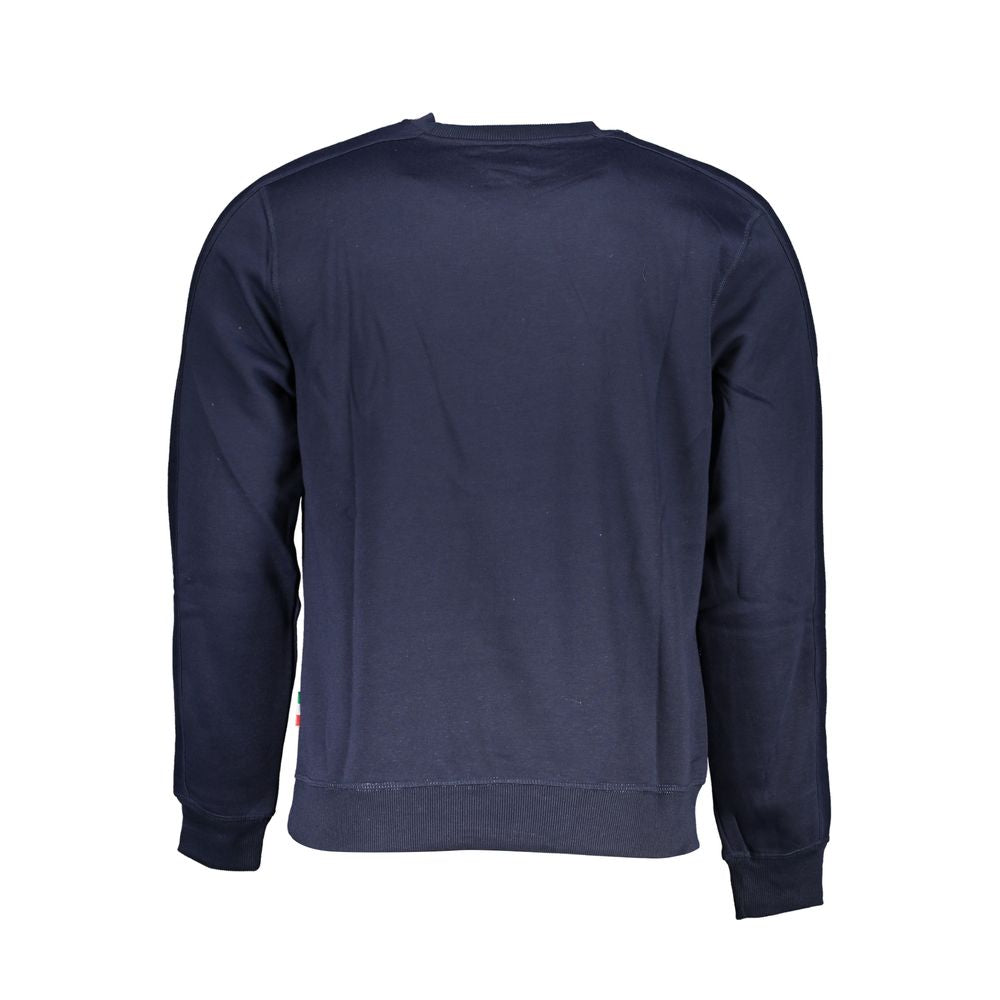 Gianmarco Venturi Blue Polyester Men's Sweatshirt | Regal Royce