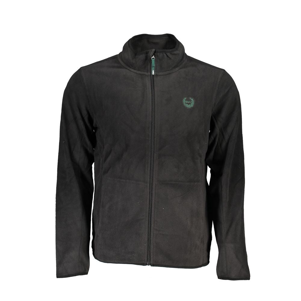 Gianmarco Venturi Black Polyester Men Sweatshirt | Regal Royce