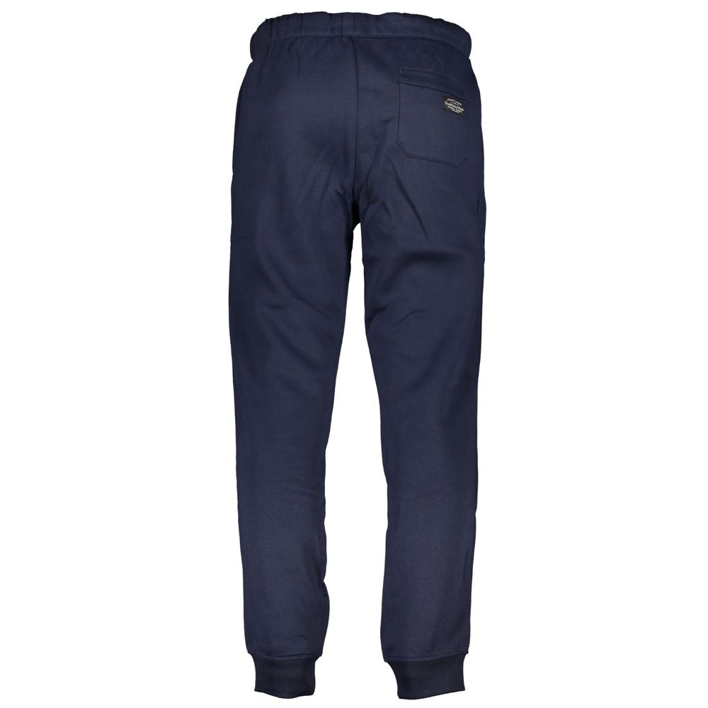 Gianmarco Venturi Blu Polyester Men's Sports Trouser | Regal Royce