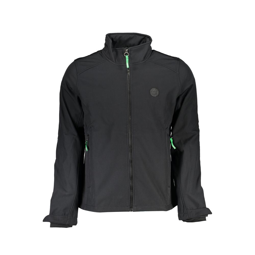 Gianmarco Venturi Black Polyester Men's Jacket | Regal Royce