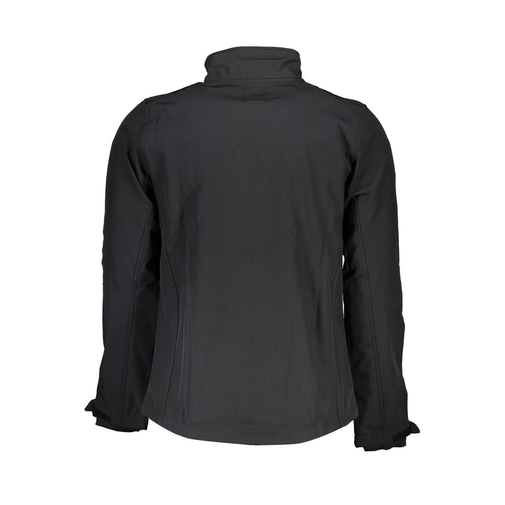 Gianmarco Venturi Black Polyester Men's Jacket | Regal Royce