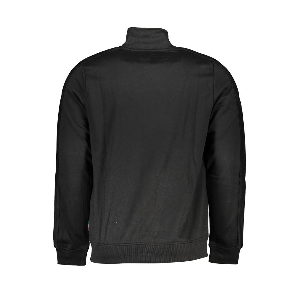 Gianmarco Venturi Black Polyester Men Sweatshirt | Regal Royce