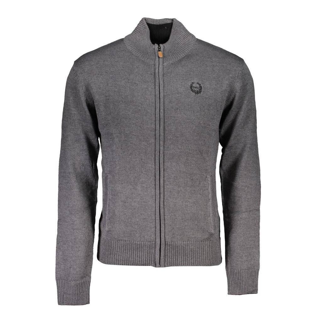 Gianmarco Venturi Grigio Cotton Men Cardigan | Regal Royce