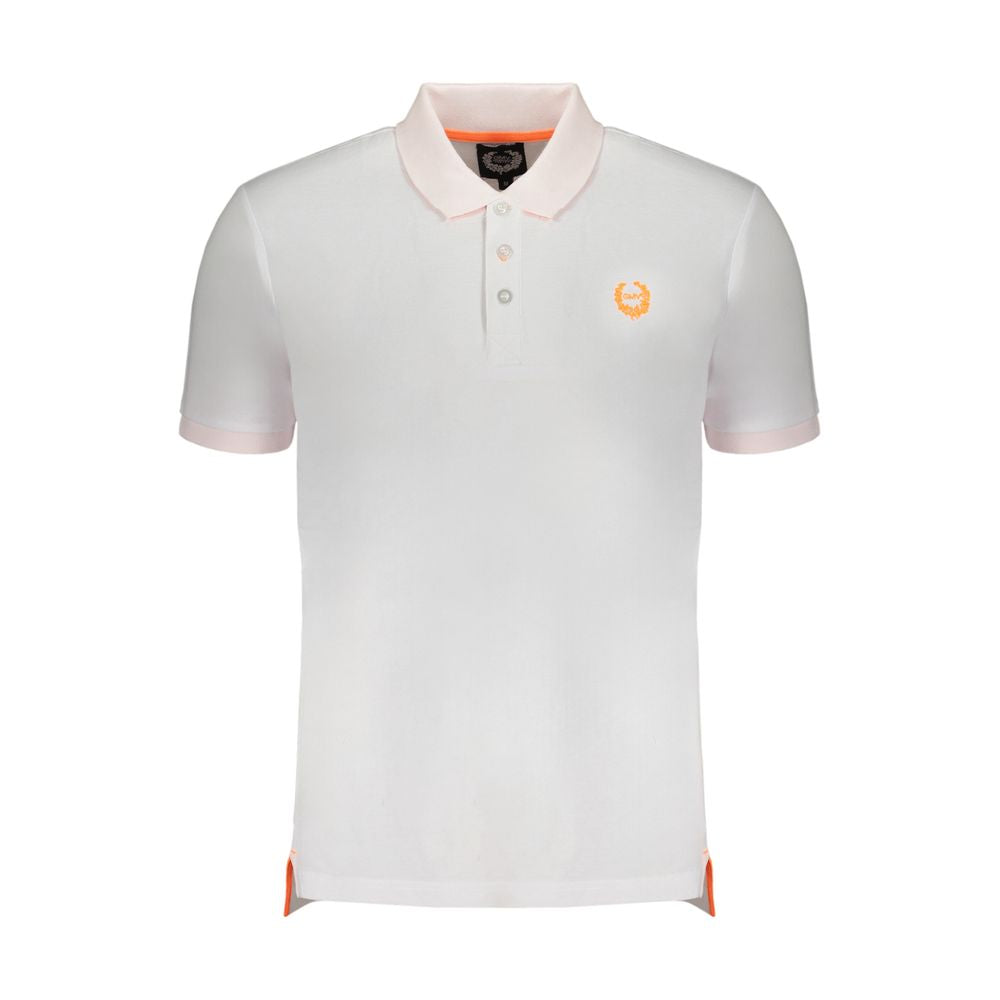 Gianmarco Venturi White Cotton Men Polo Shirt | Regal Royce