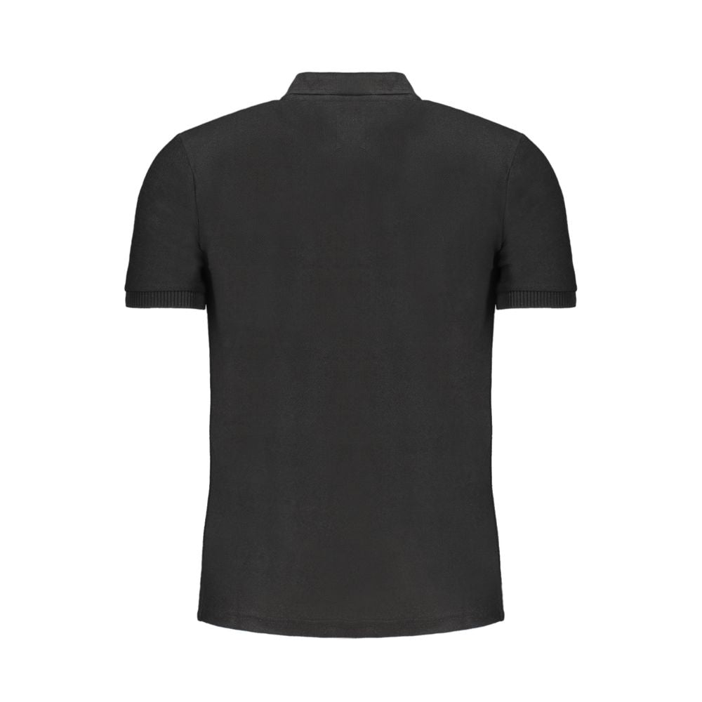 Gianmarco Venturi Black Cotton Men's Polo Shirt | Regal Royce
