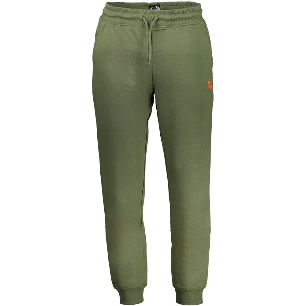 Gianmarco Venturi Verde Cotton Men's Tracksuit Pants | Regal Royce