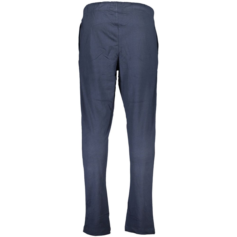 Gianmarco Venturi Blue Cotton Men's Track Pant | Regal Royce