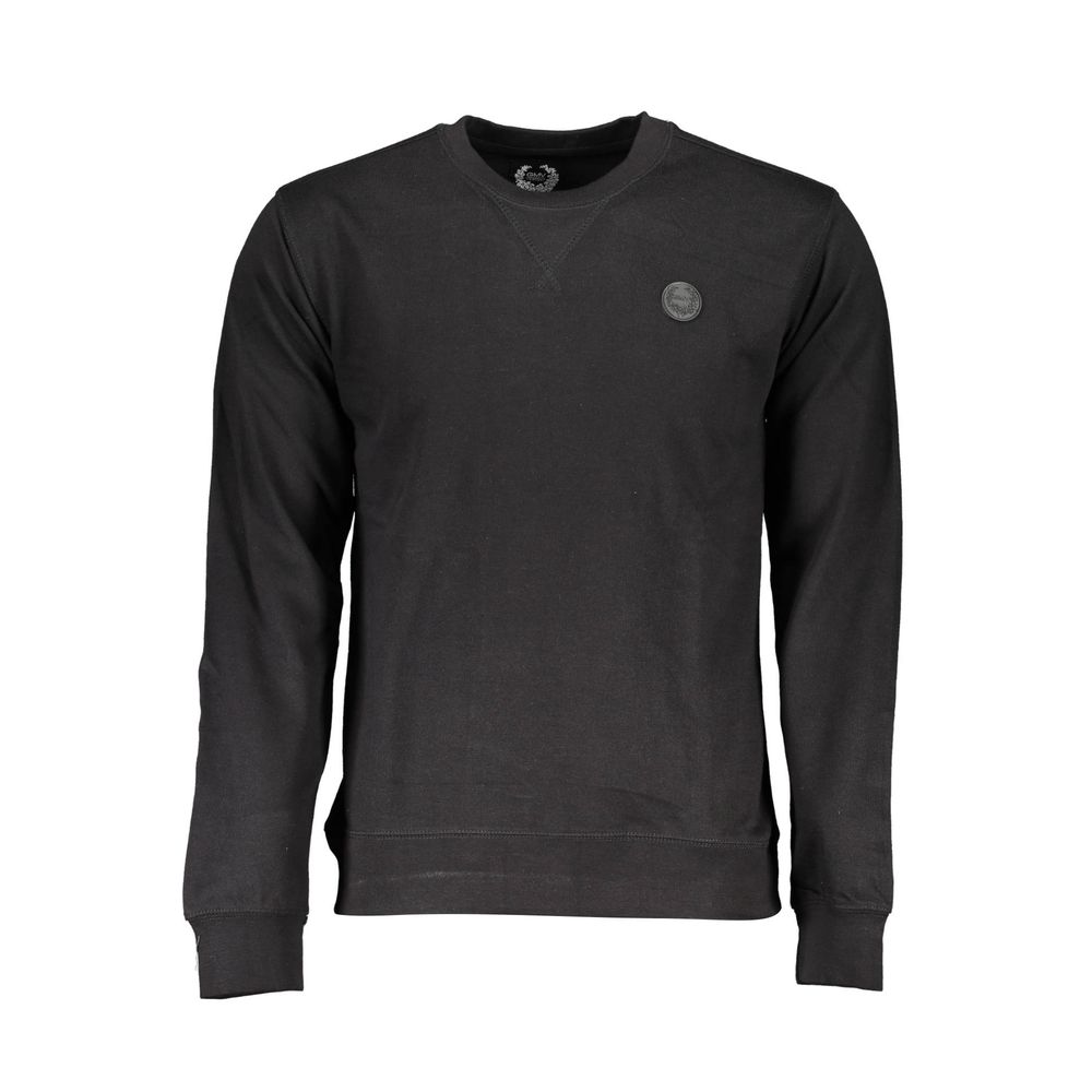 Gianmarco Venturi Black Cotton Men Sweatshirt | Regal Royce