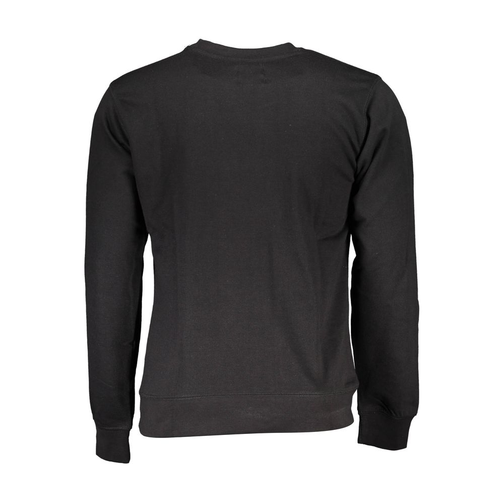 Gianmarco Venturi Black Cotton Men Sweatshirt | Regal Royce