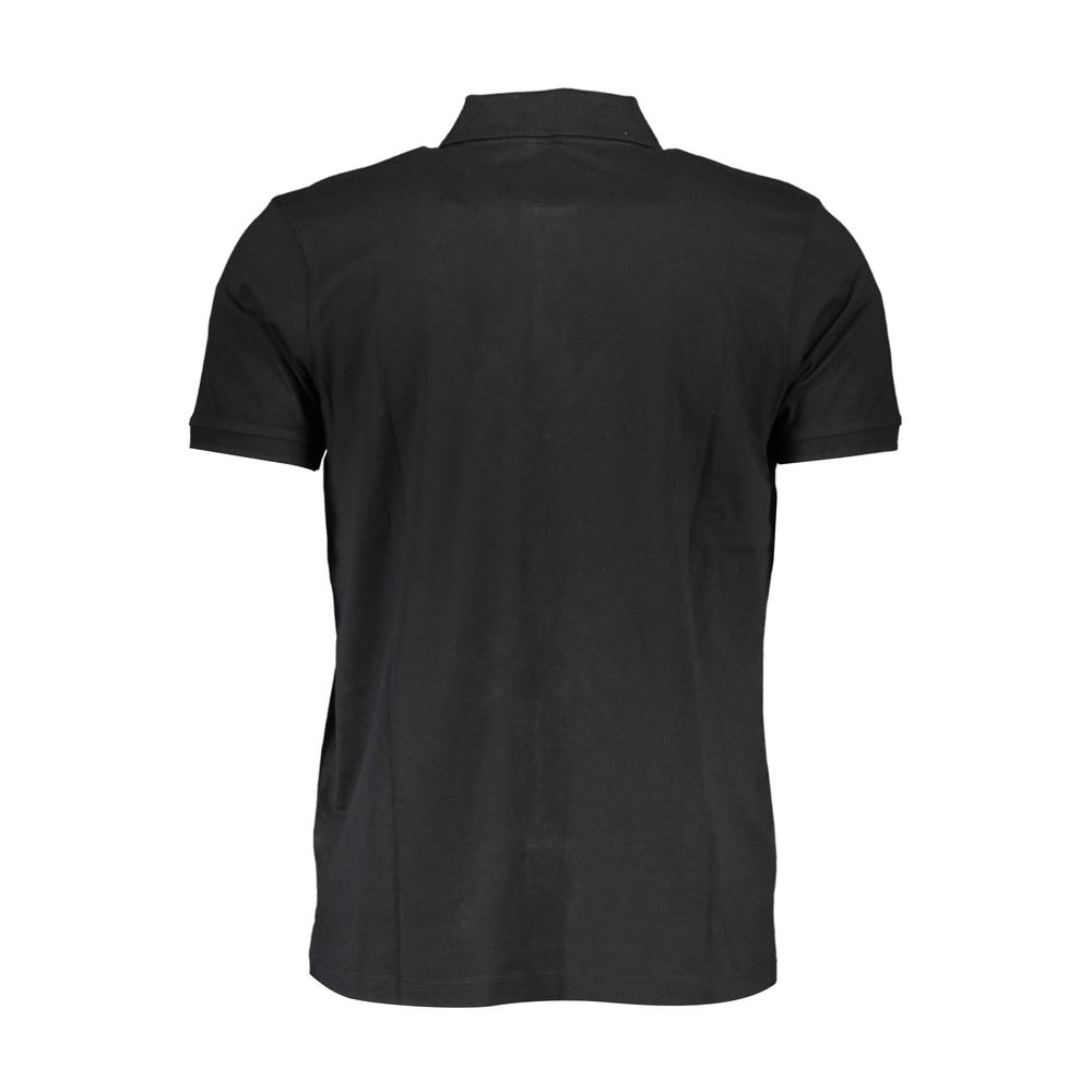 Gianmarco Venturi Black Cotton Men's Polo Shirt | Regal Royce