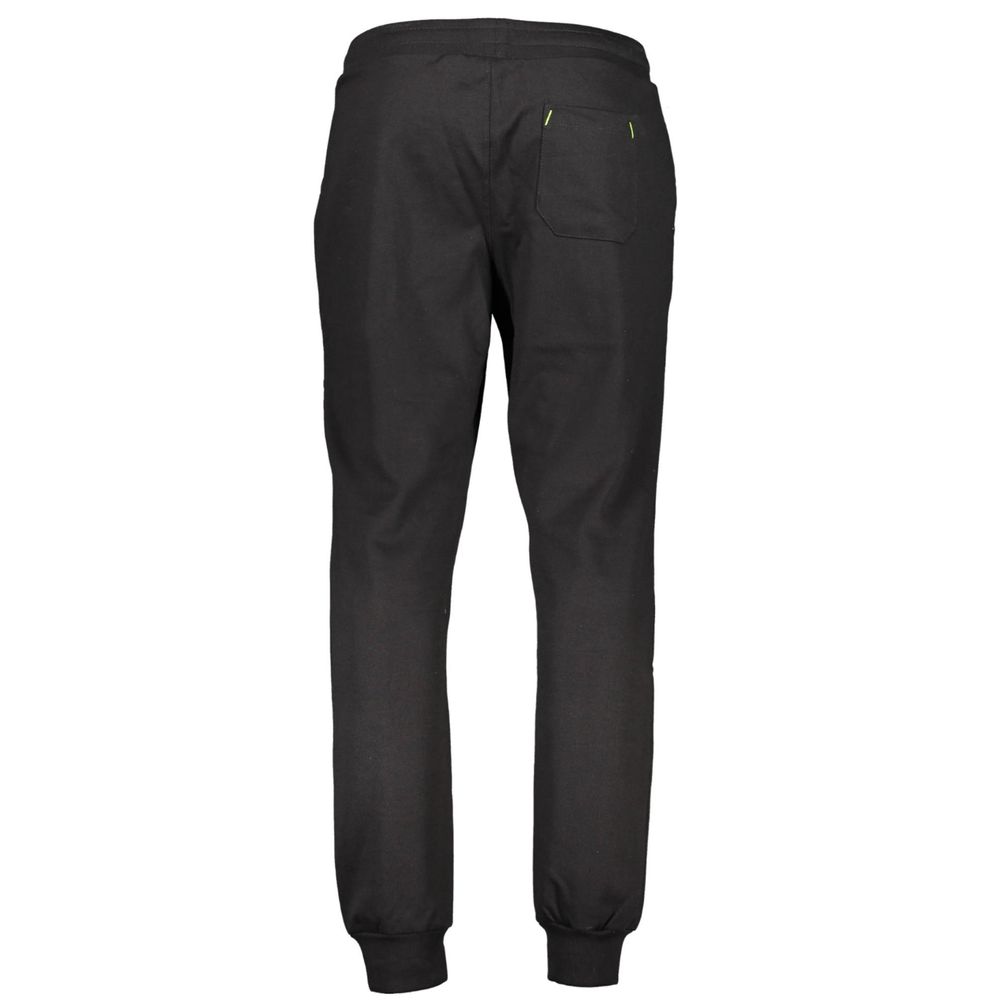 Gianmarco Venturi Black Cotton Men's Track Pant | Regal Royce