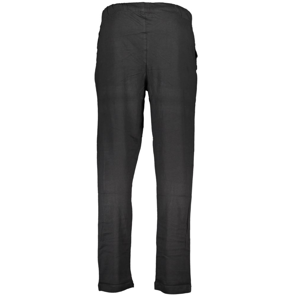 Gianmarco Venturi Black Cotton Men's Trouser | Regal Royce