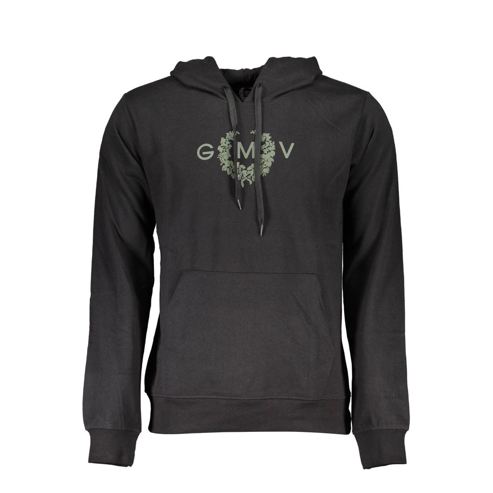 Gianmarco Venturi Nero Cotton Men Sweatshirt | Regal Royce