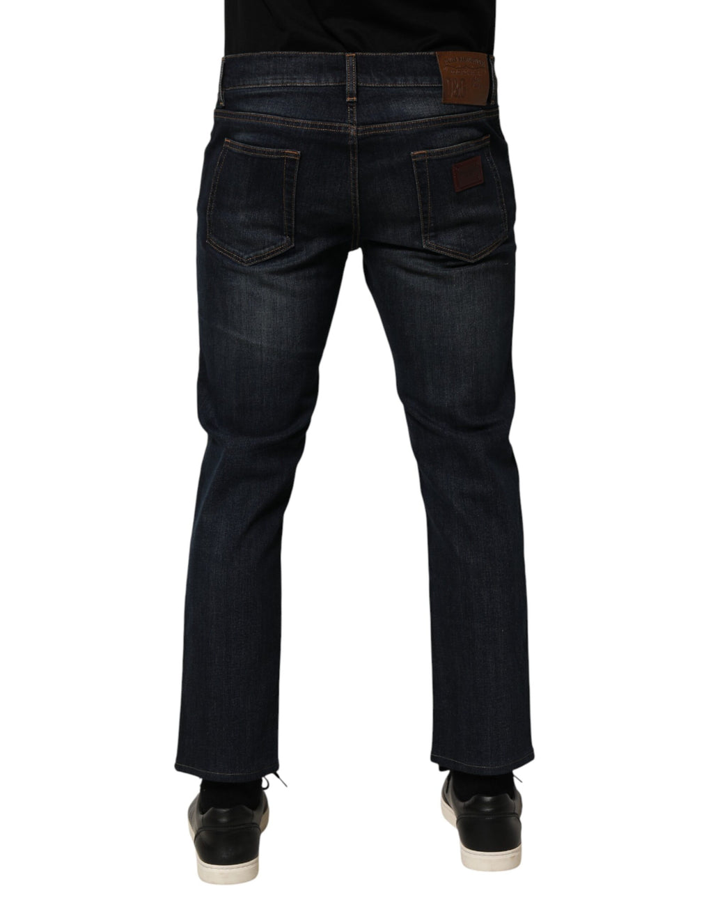 Dolce & Gabbana Dark Blue Cotton Skinny Men Denim Jeans