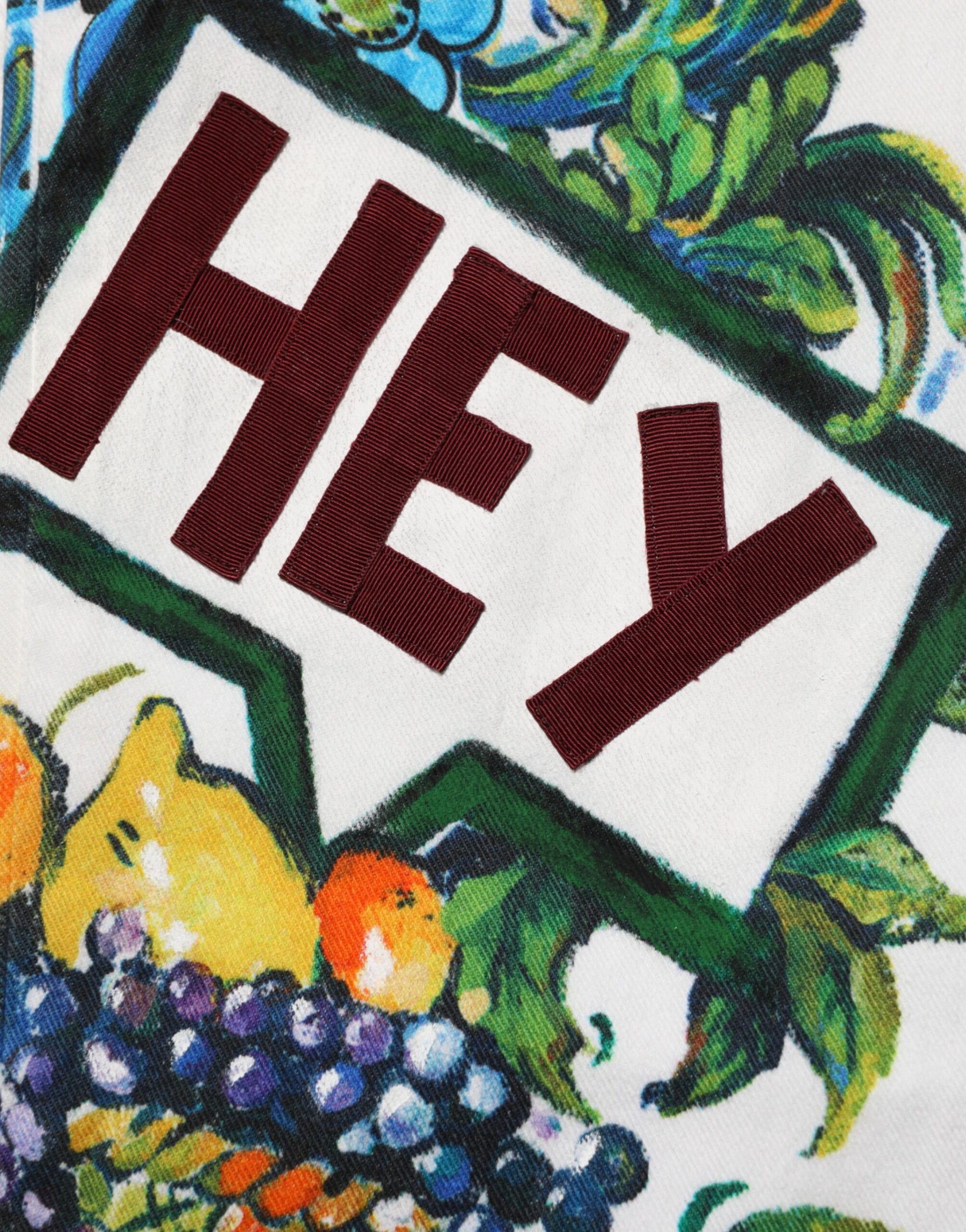 Dolce & Gabbana White Graffiti Print Skinny GOLD Denim Jeans | Regal Royce