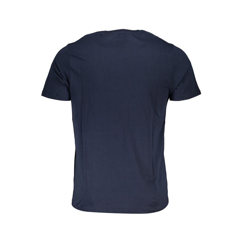 Gianmarco Venturi Blue Cotton Men T-Shirt | Regal Royce