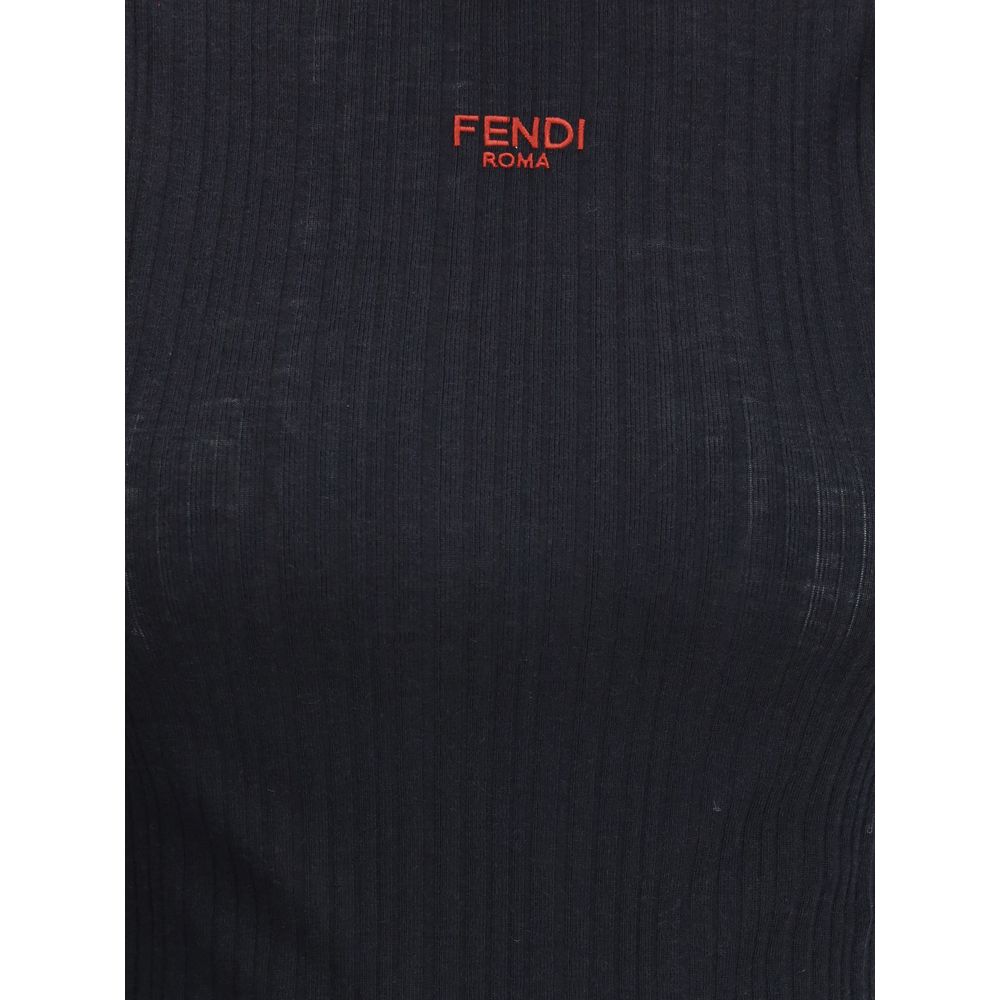 Fendi Black Wool Top | Regal Royce