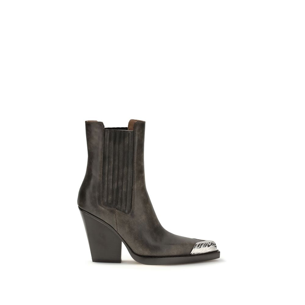 Paris Texas Black Leather Ankle Boots | Regal Royce