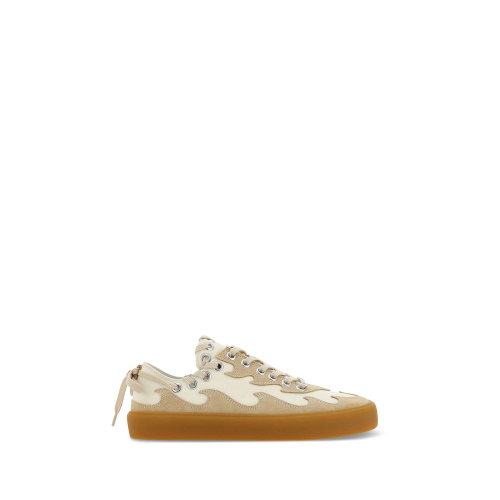 Bluemarble Brown Calf Leather Bos Taurus Low Top Sneakers | Regal Royce