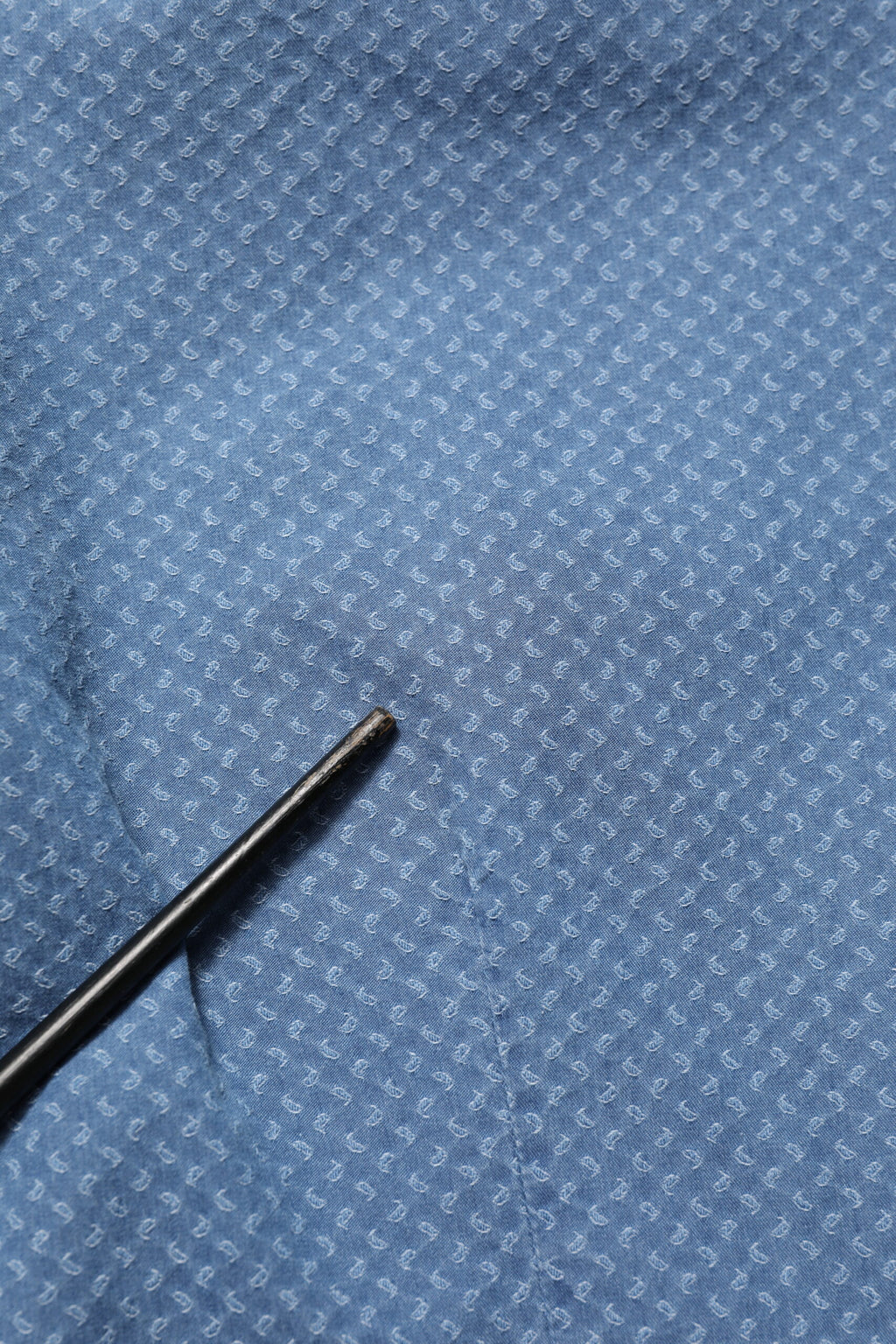 AGLINI Blue Cotton Slim Fit Collared Long Sleeve Casual Shirt