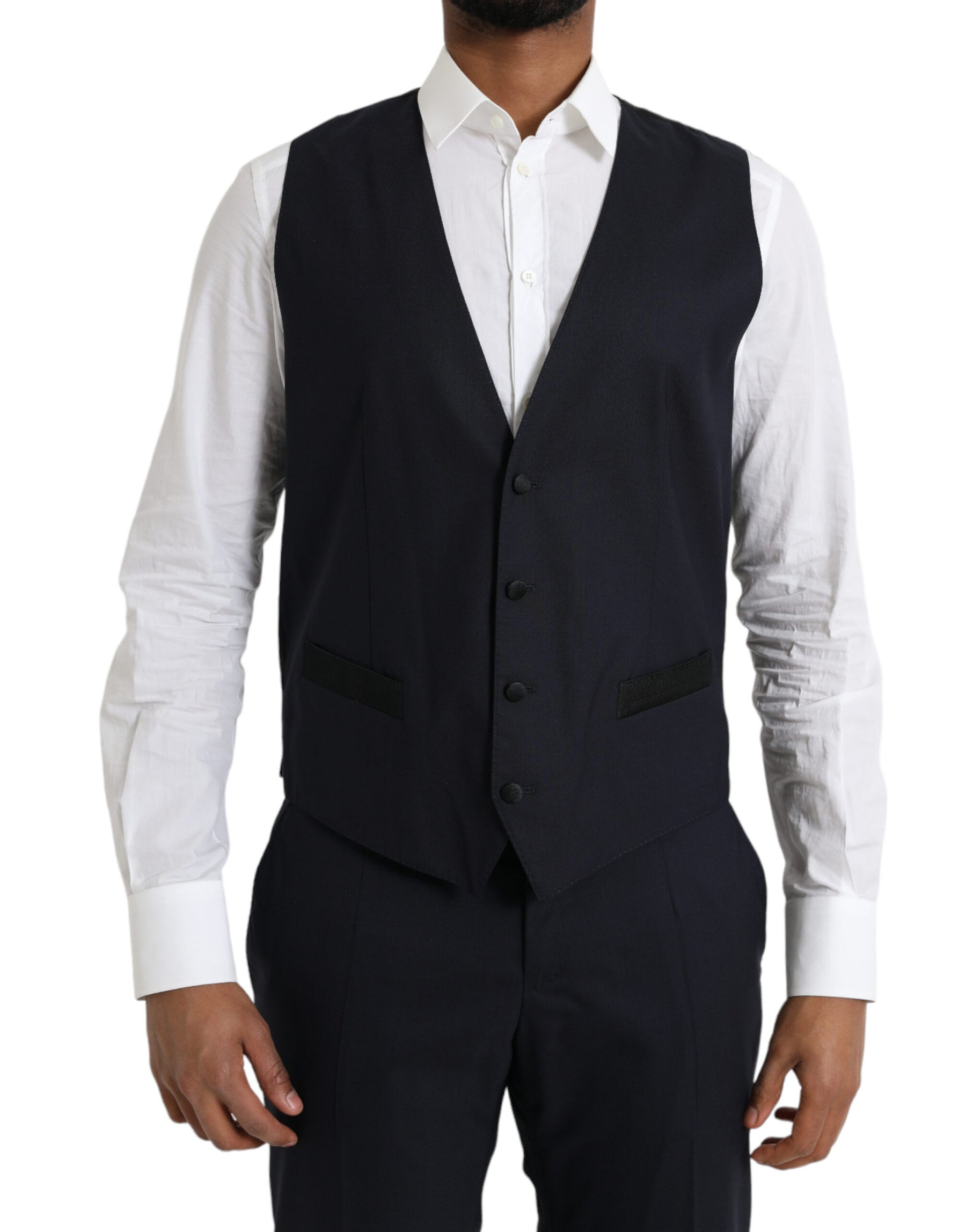 Dolce & Gabbana Blue Wool MARTINI 1 Button Men 3 Piece Suit | Regal Royce
